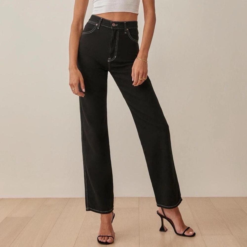 Reformation Pamela Ultra High Rise Straight Leg Jeans 👖